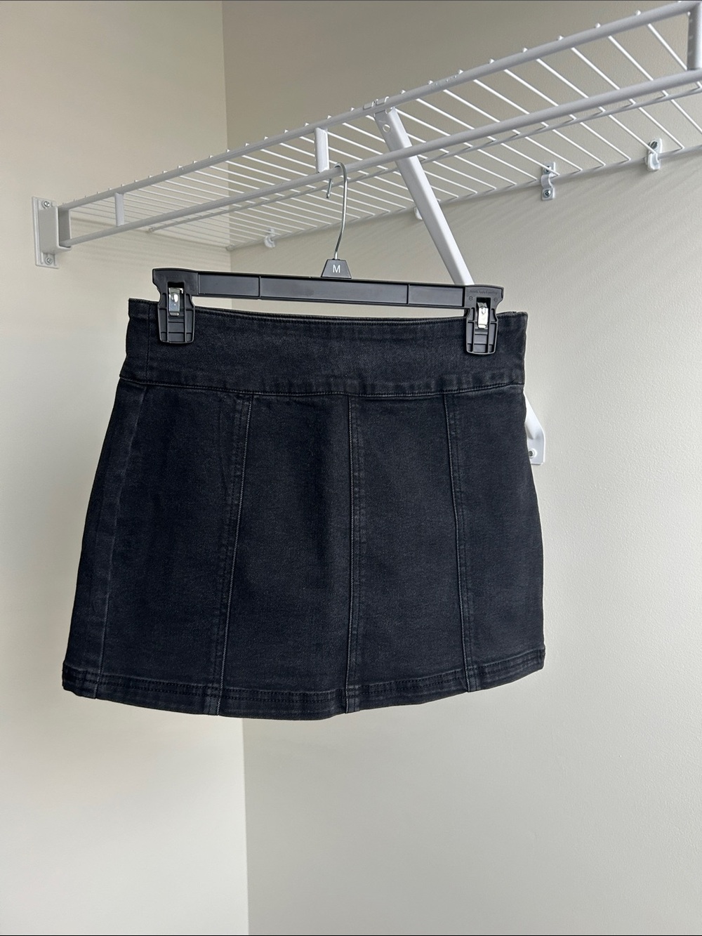 Forever 21 Black Denim Mini Skirt